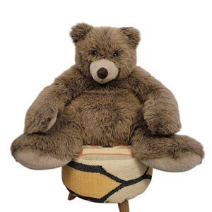 IKEA Varlig 22" Sitting Large Brown Bear Plush Soft Teddy Stuffed Toy Rare Luvy